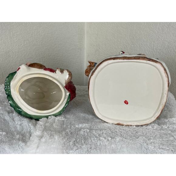 Fitz and Floyd Omnibus Forst Festival Guita Santa Cookie Jar - Picture 7 of 9